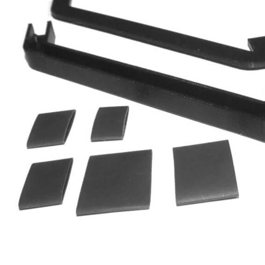 The head tracking housing with backplate and cable ties included.