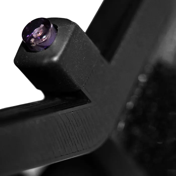 Close-up of an infrared LED on the head tracker clip